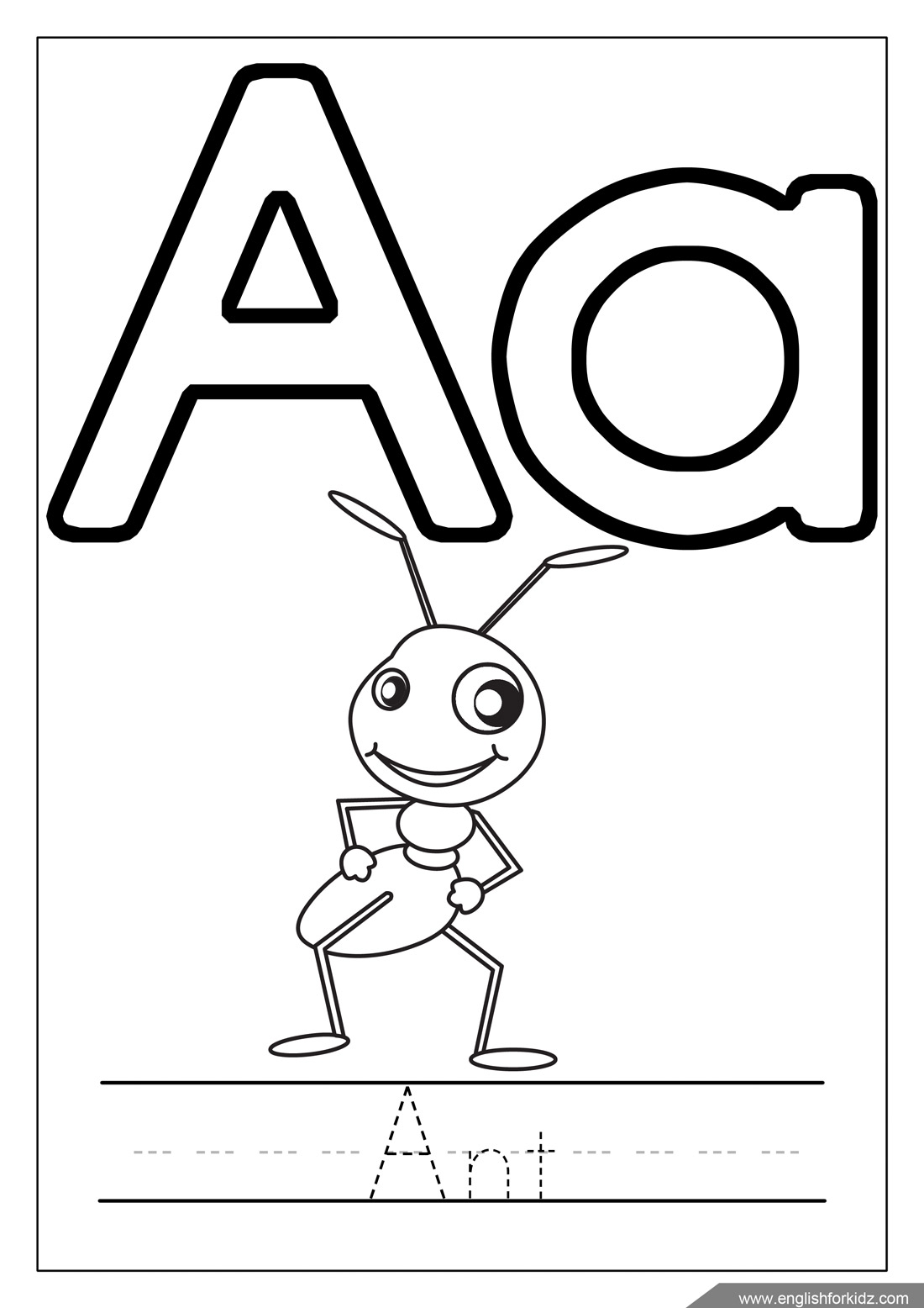 Alphabet Colouring Worksheets