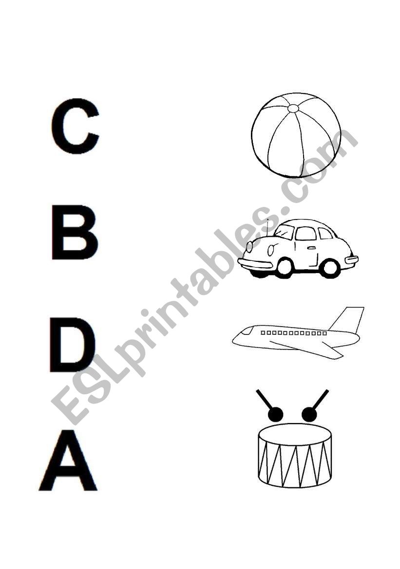 Worksheet Match Alphabet With Picture