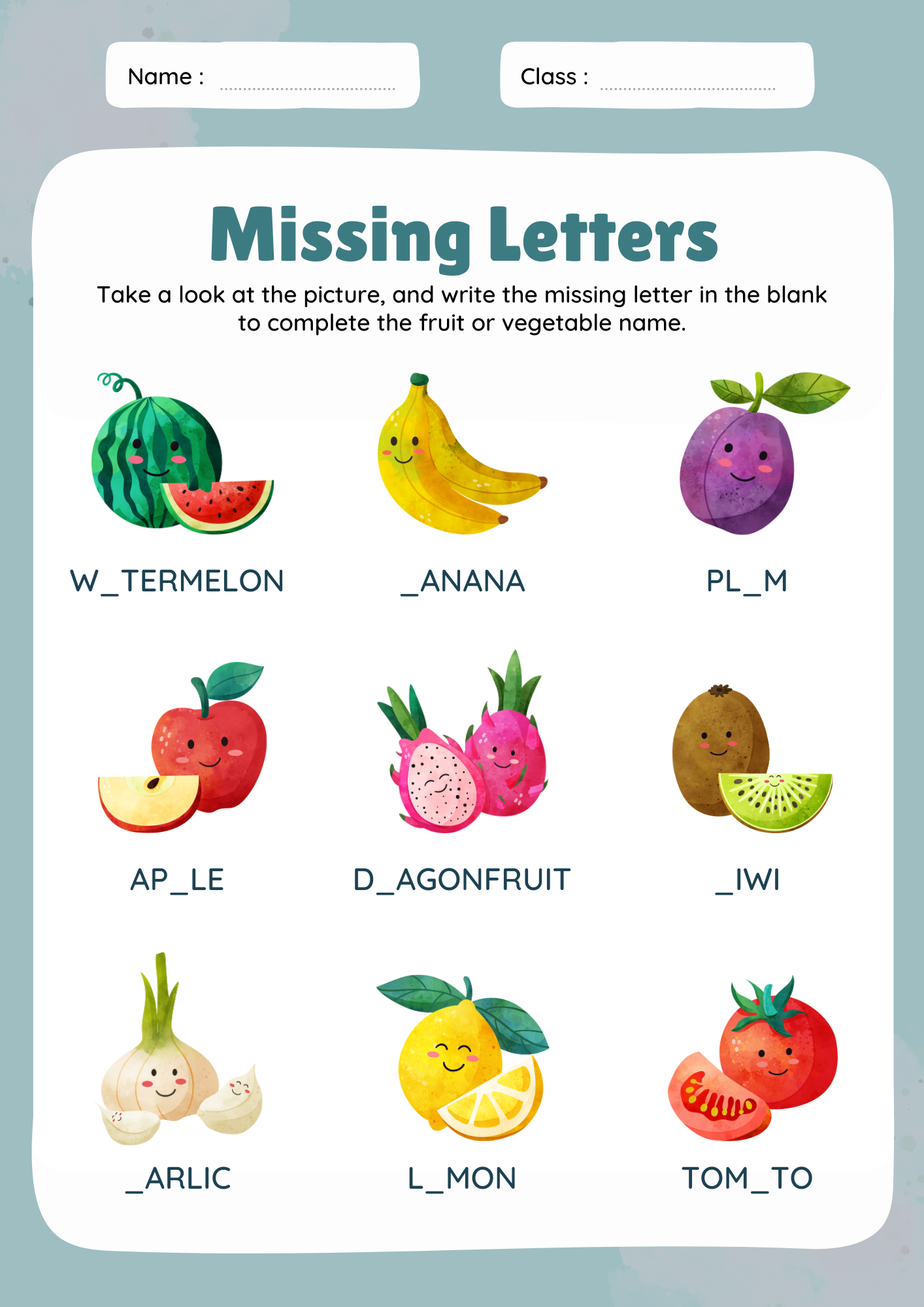 Fill In Missing Alphabet Worksheets