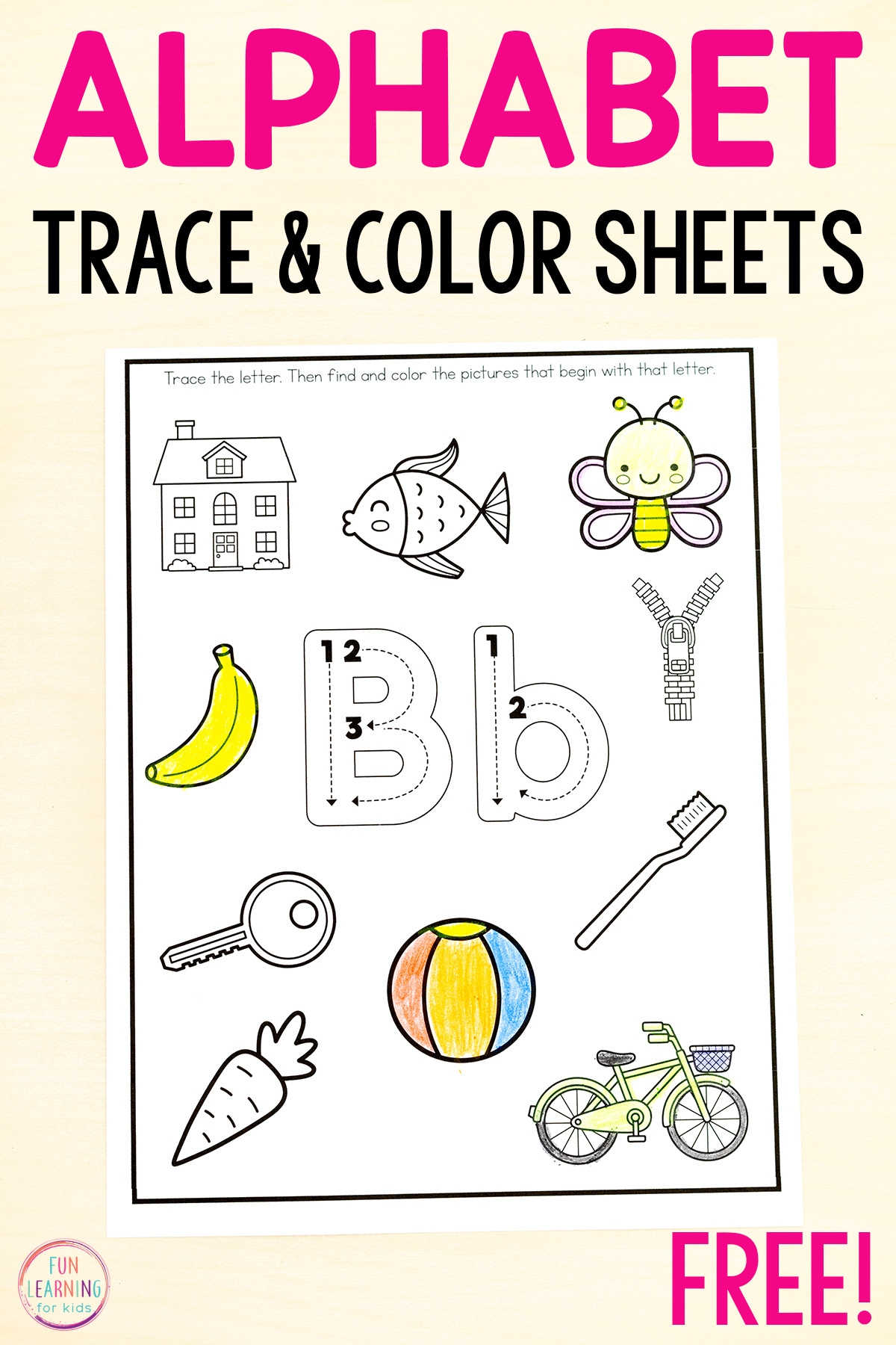 Find And Color The Beginning Letter Sound Alphabet Worksheets