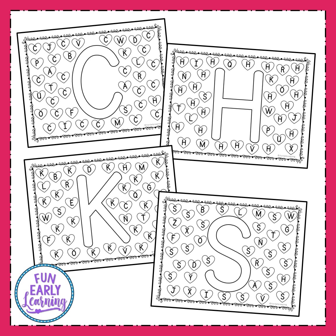 Find And Dot Valentine s Day Letters Free Printable Fun Early 