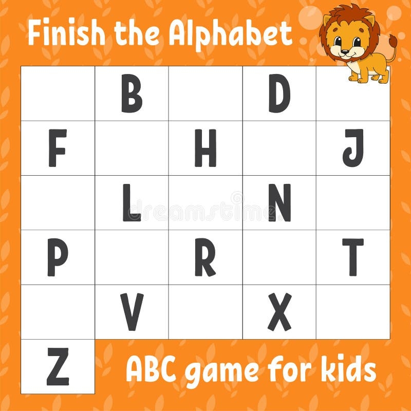Finish The Alphabet Worksheet