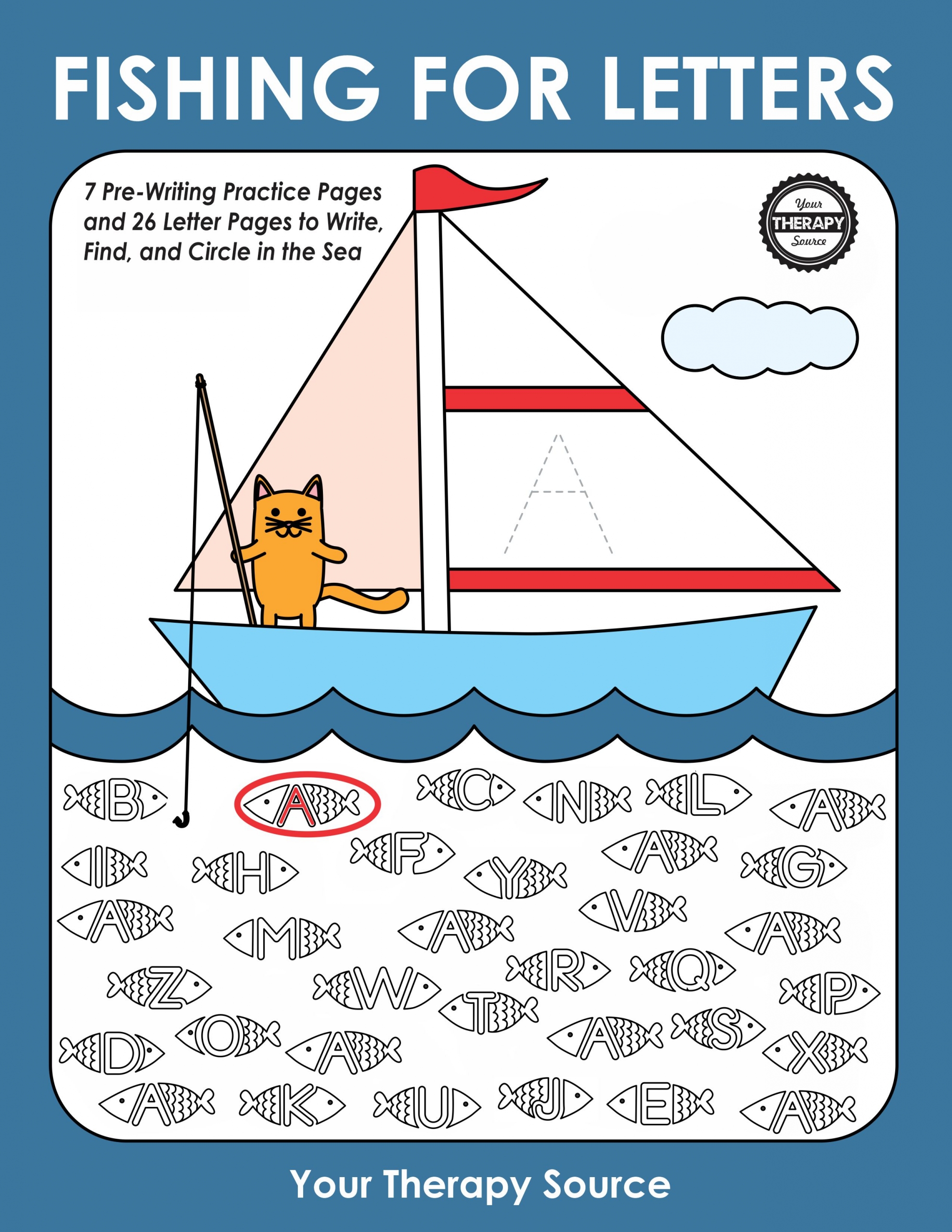 Fishing Worksheets Pre Writing U0026 Letters