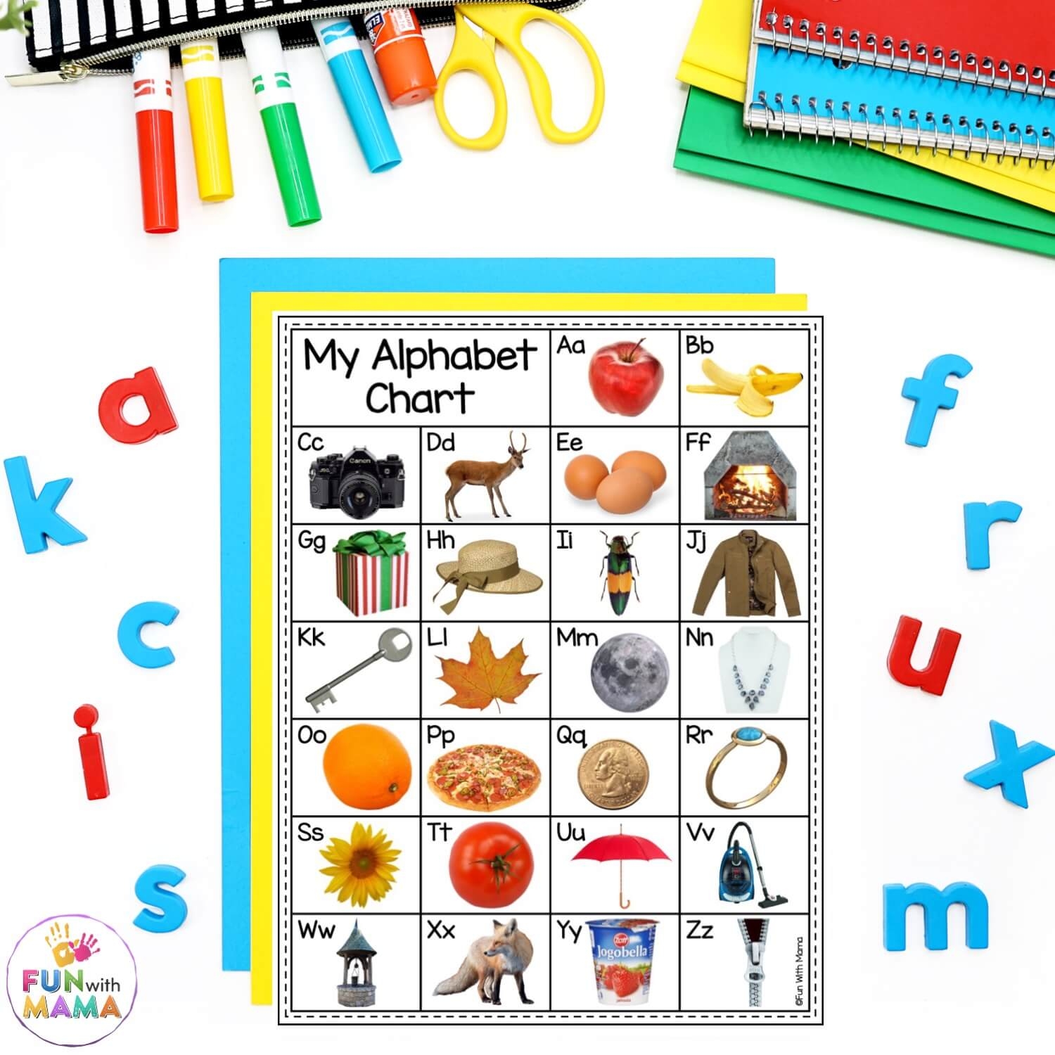 Preschool Alphabet Chart Free Printable