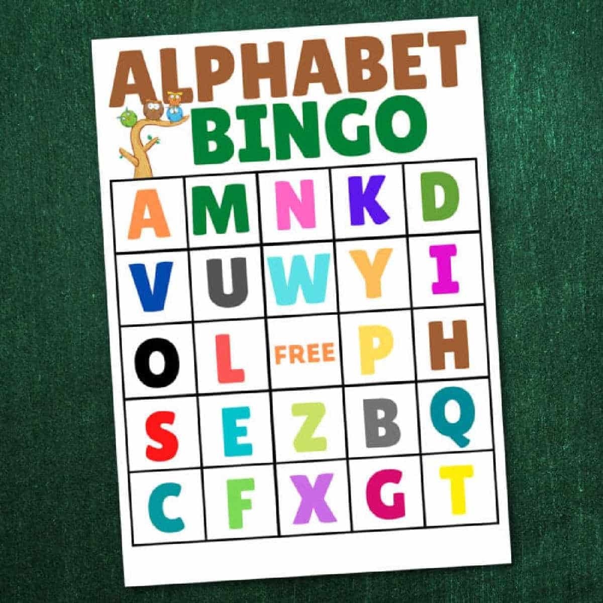 Preschooler Free Printable Alphabet Bingo Preschool