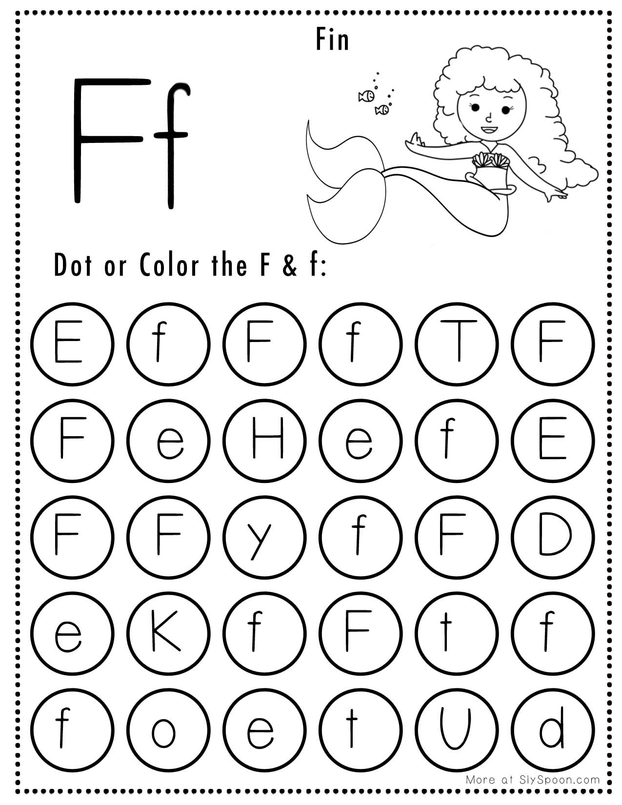 Alphabet A To F Worksheet