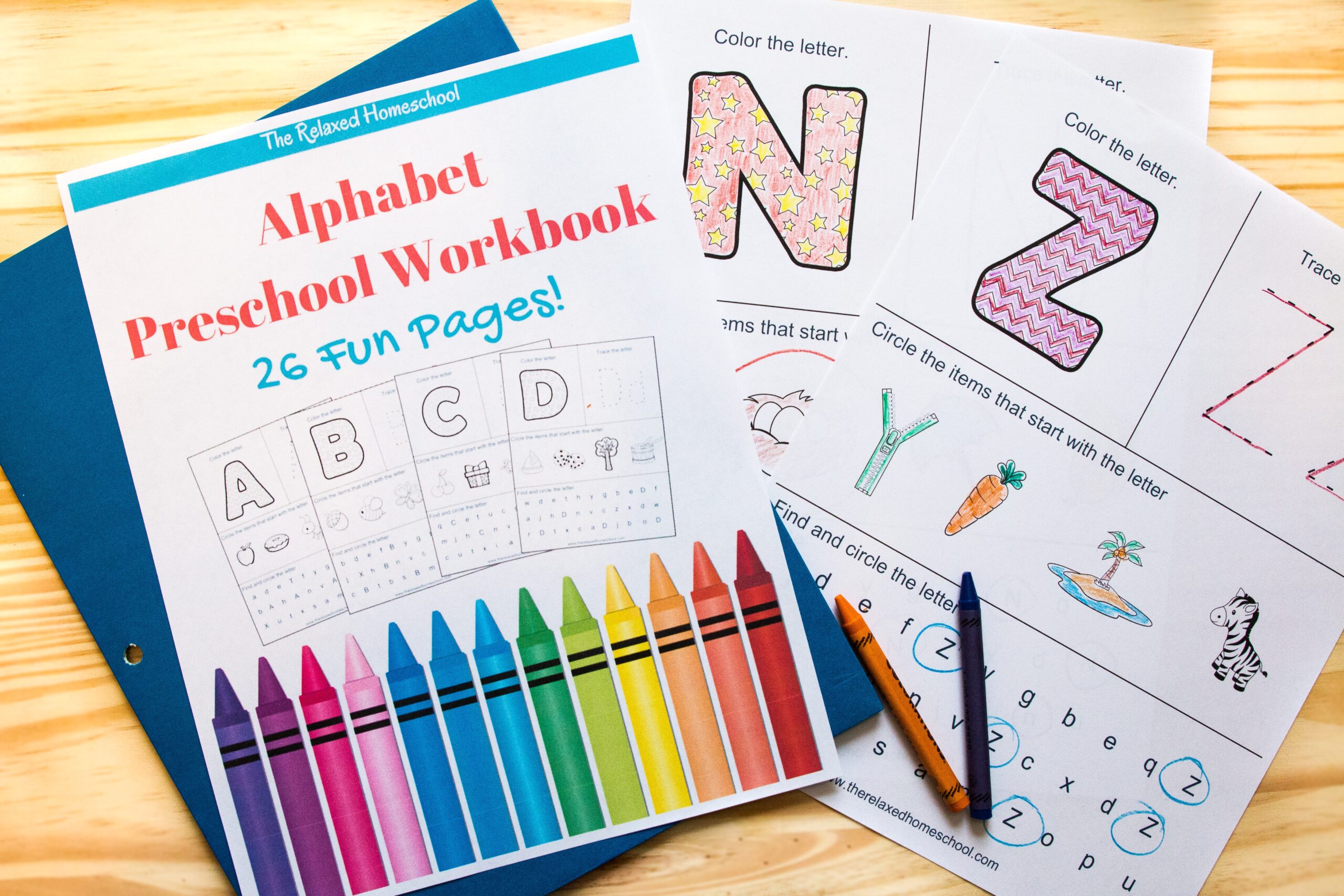 FREE Alphabet Preschool Printable Worksheets To Learn The Alphabet