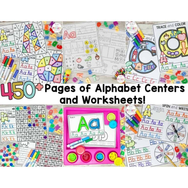 Free Alphabet Printables Worksheets And Activities The Primary