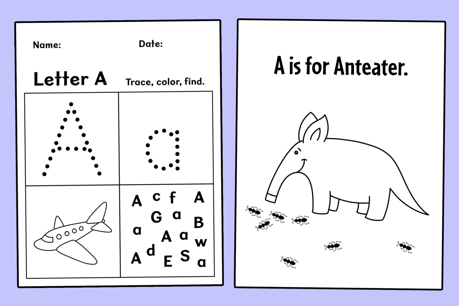 Printable Alphabet Preschool Worksheets
