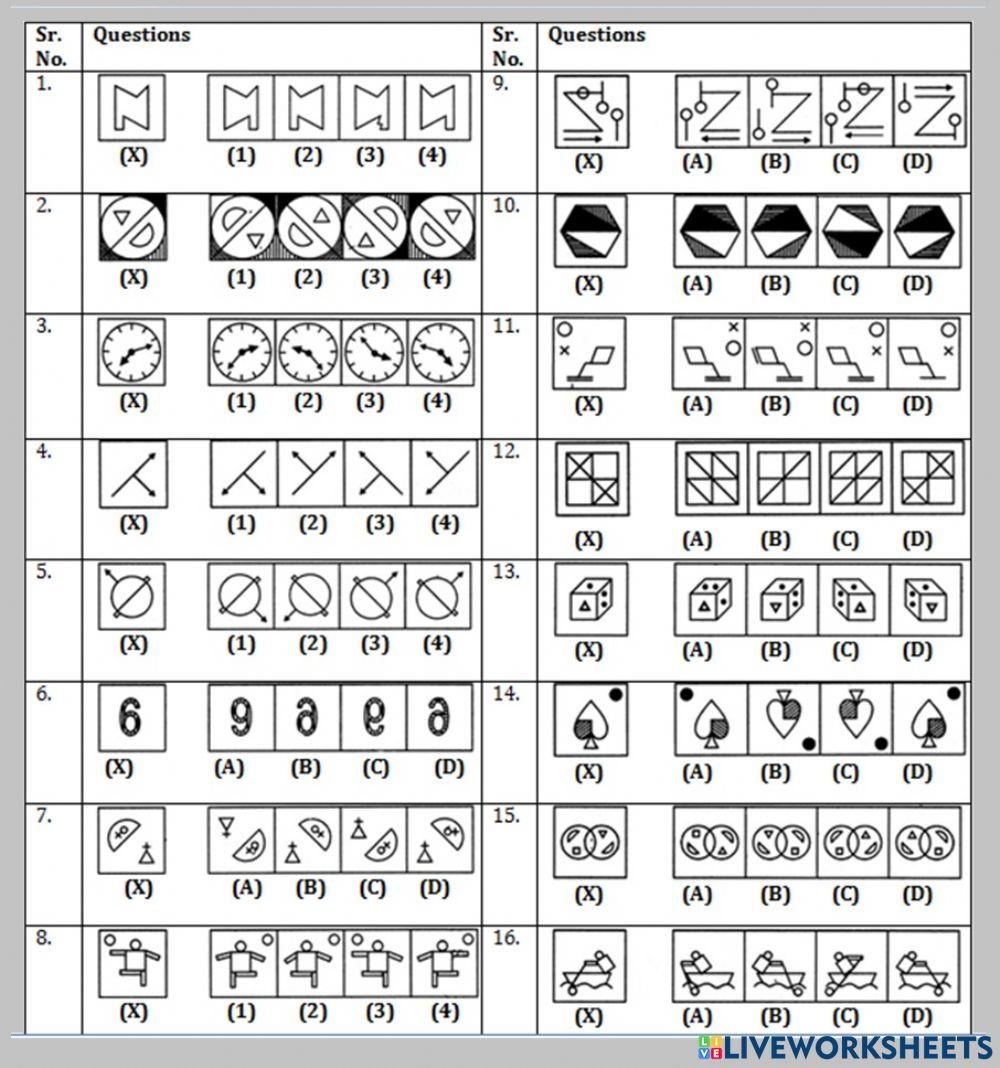 FREE Basic Shapes Mirror Image Worksheet MyTeachingStation Worksheets Library
