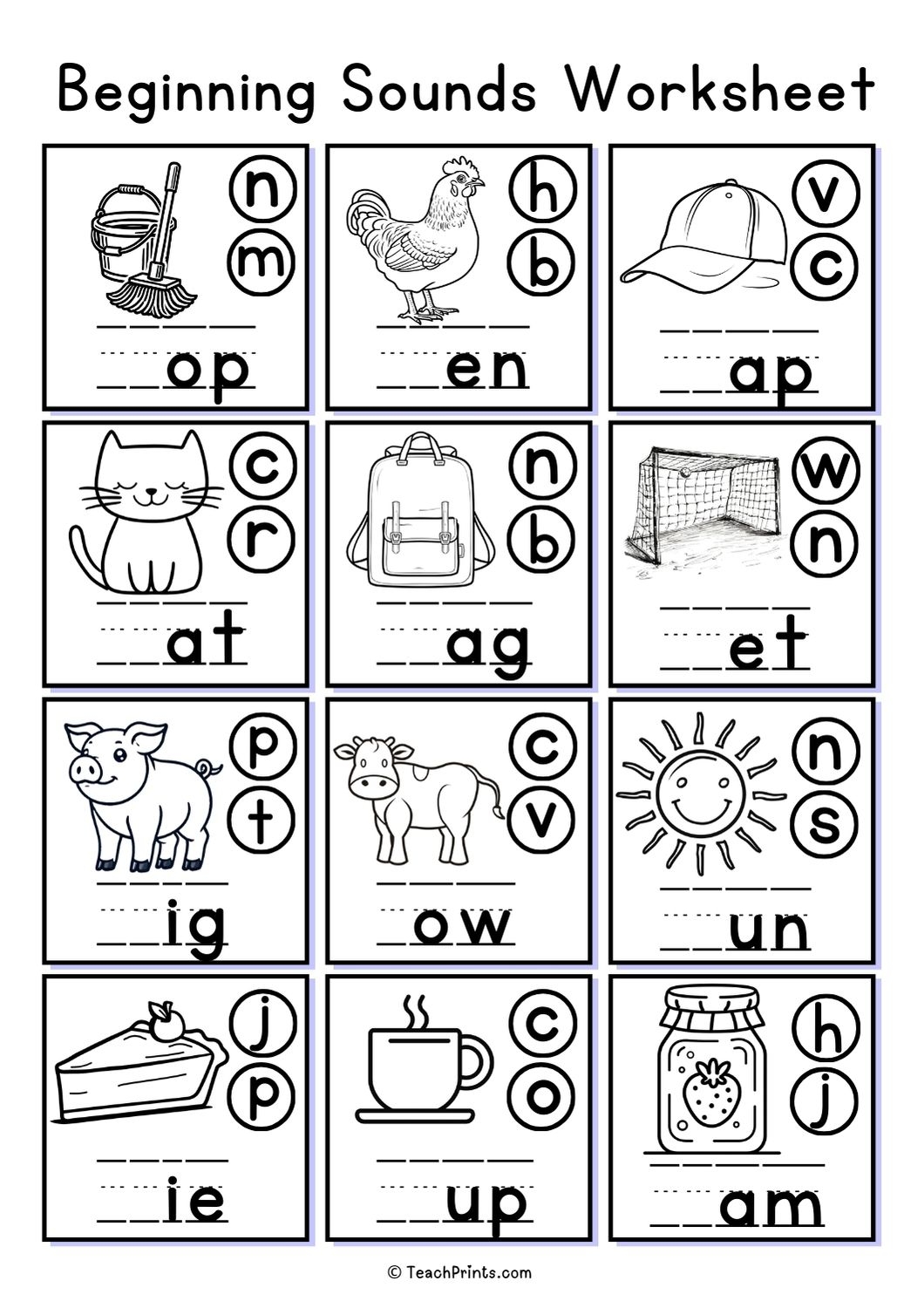 Alphabet Sounds Worksheets Kindergarten