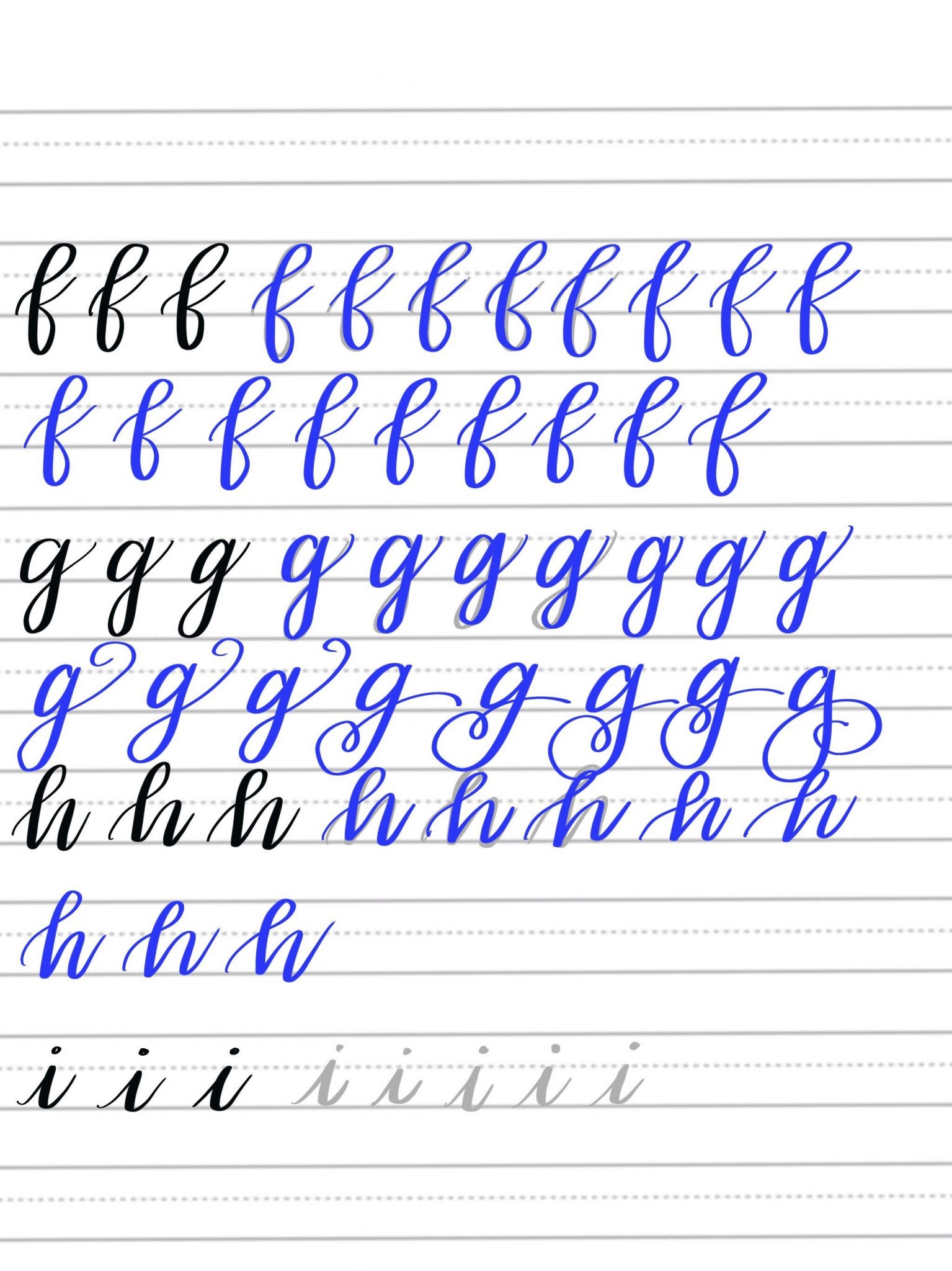 Free Brush Lettering Practice Sheets Lowercase Alphabet Worksheets Library