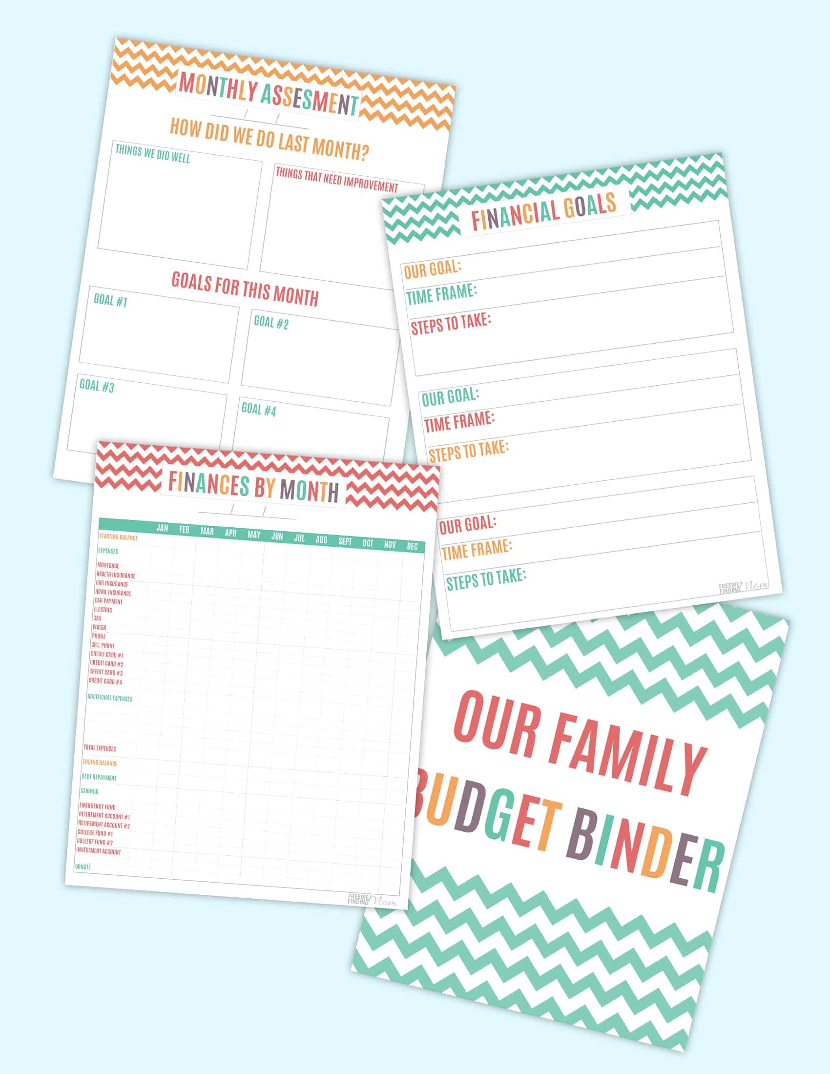 Free DIY Budget Binder Printables Freebie Finding Mom