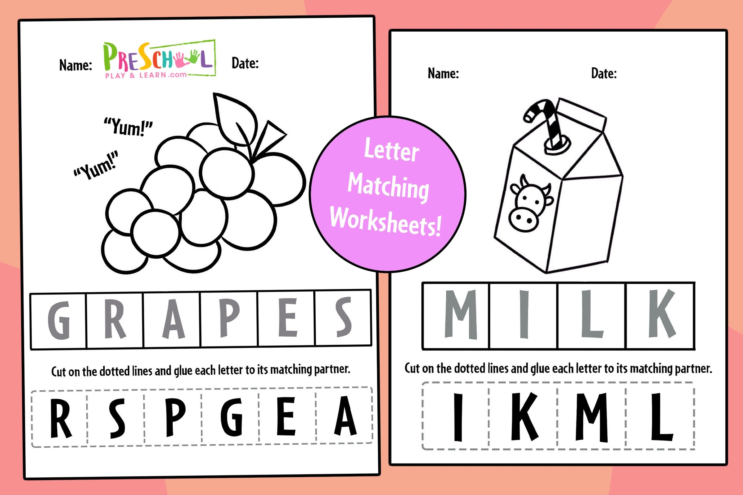 Alphabet Worksheets Cut And Paste