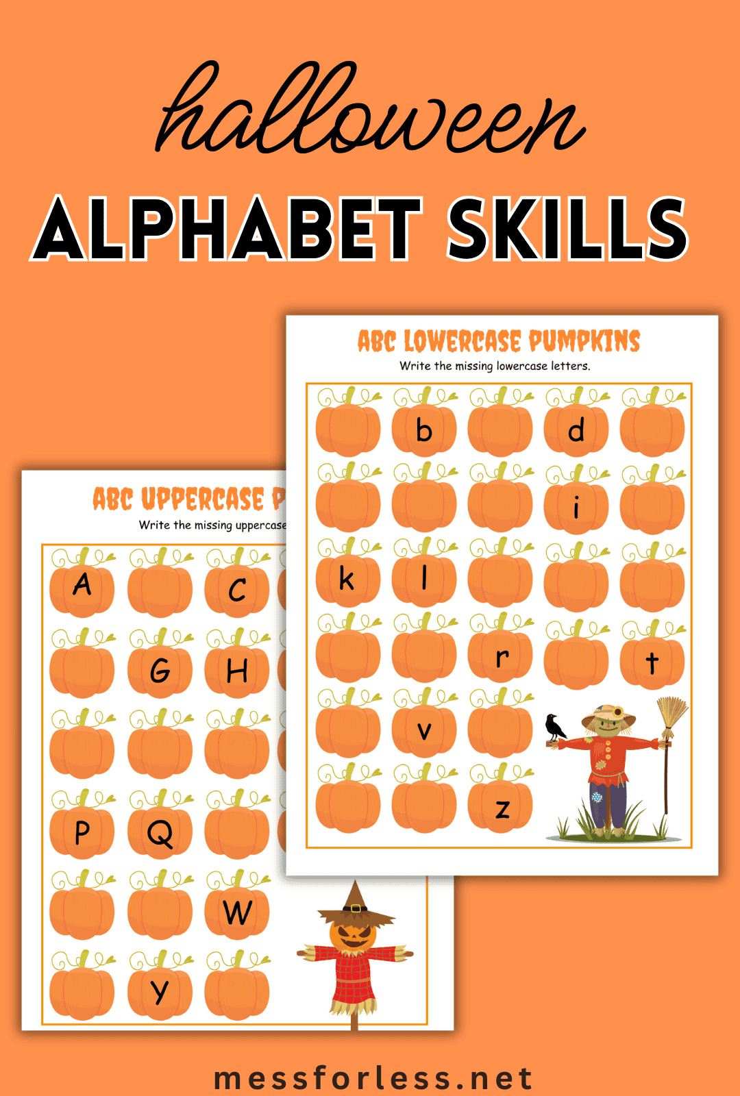 Free Halloween Printable Worksheets Mess For Less