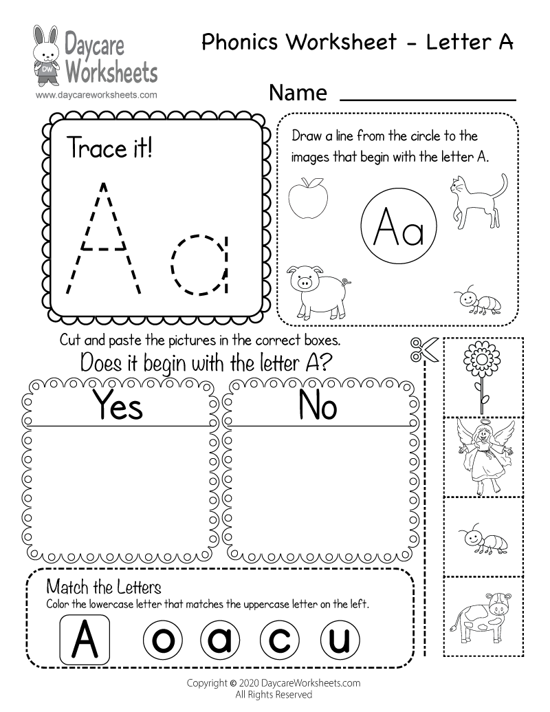 Alphabet Sounds Worksheets Pdf