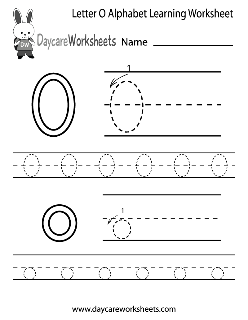 Alphabet O Worksheet
