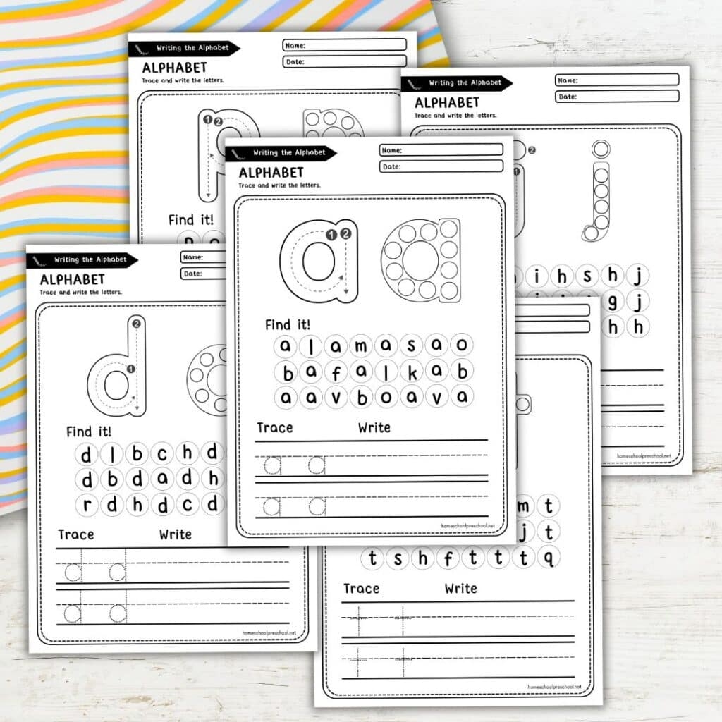 Kindergarten Lowercase Alphabet Worksheets
