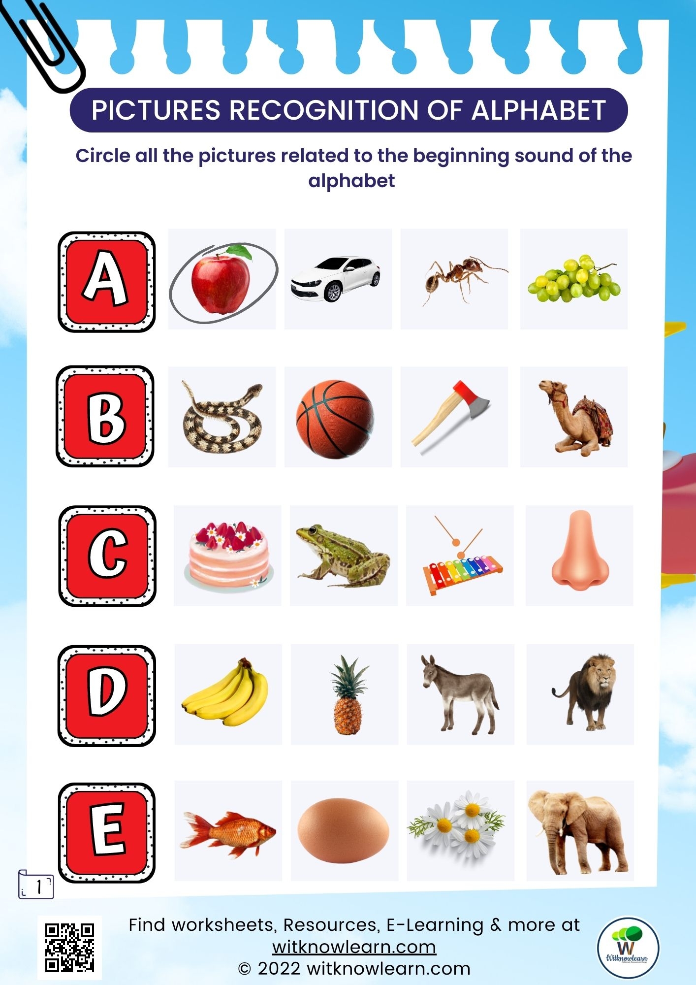 Match The Alphabet Worksheet