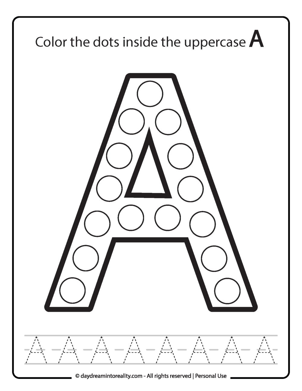 Do A Dot Alphabet Worksheets