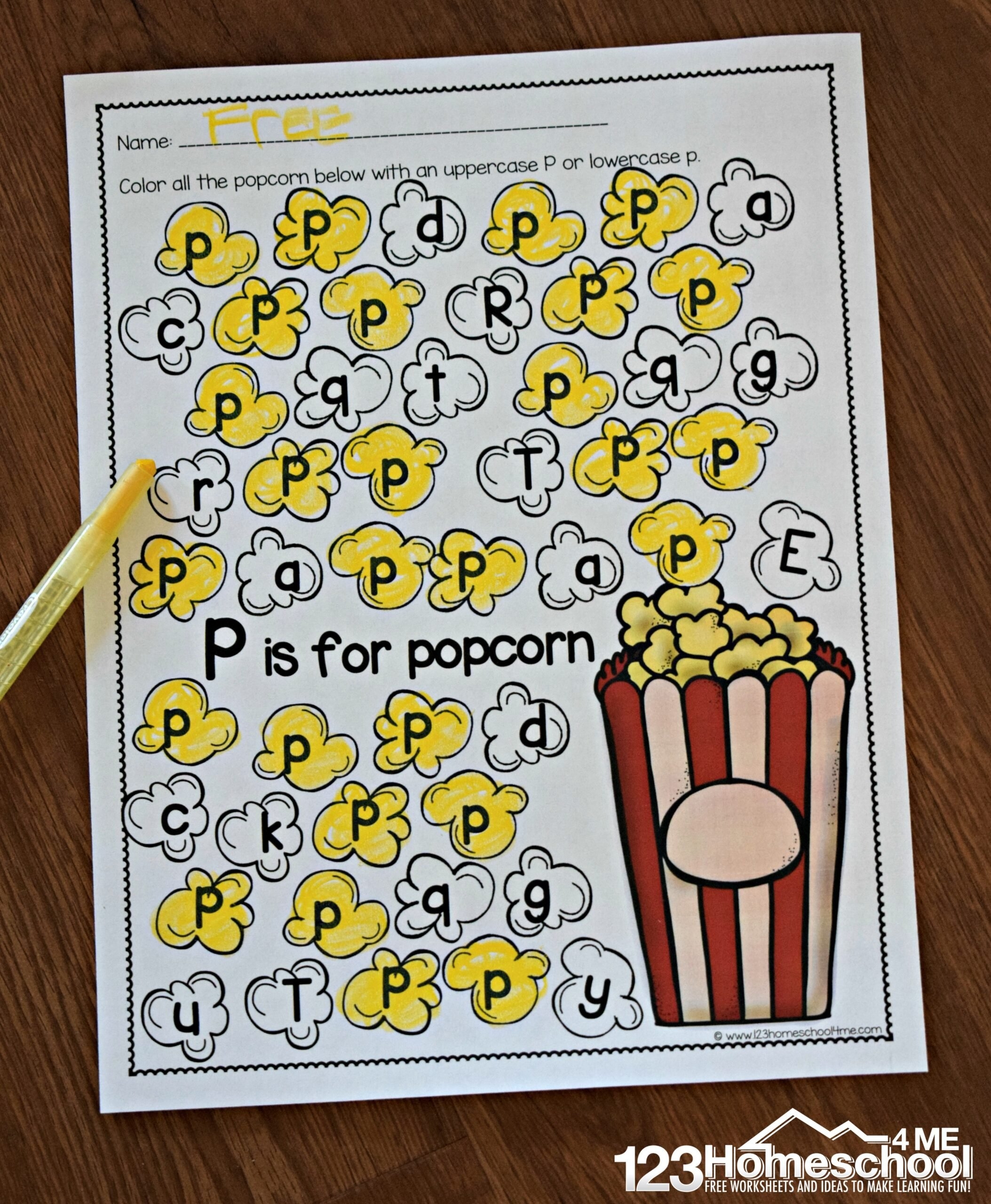 Free Printable Alphabet Kindergarten Worksheets