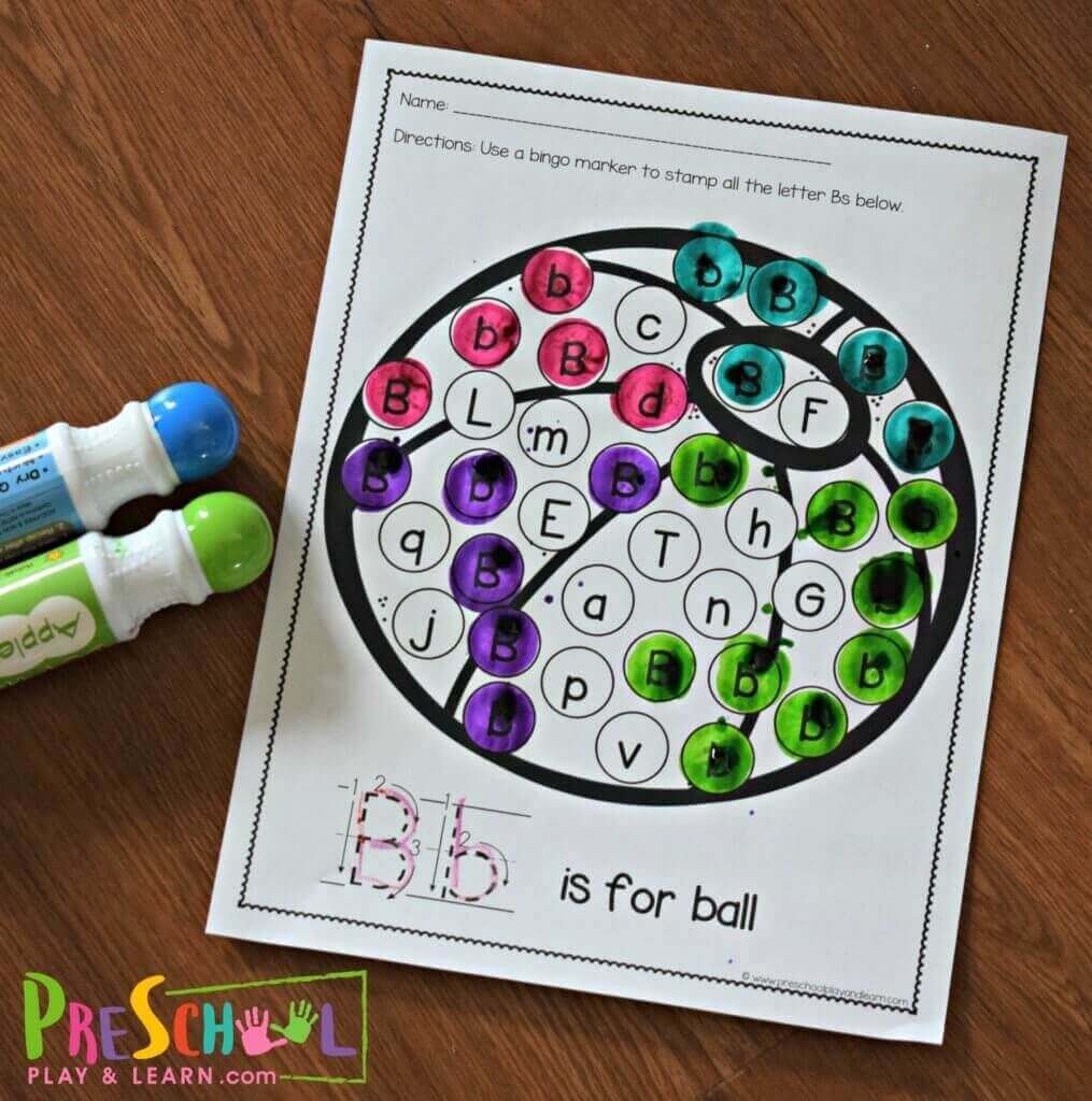 Alphabet Recognition Worksheets For Kindergarten
