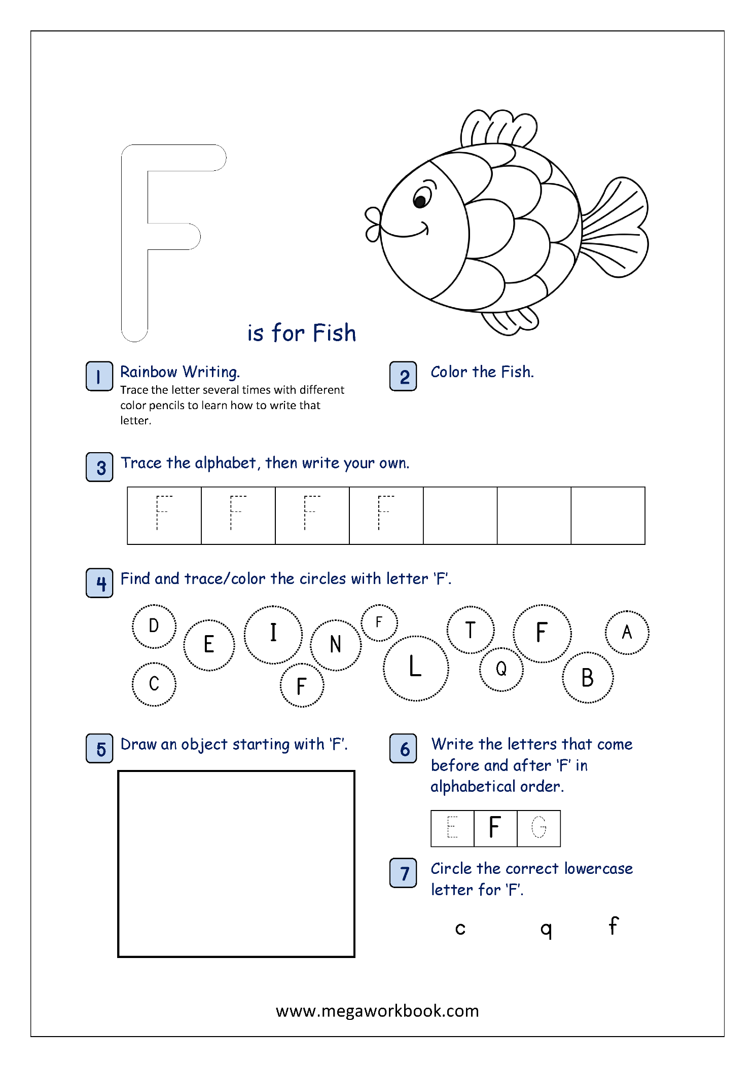 Free Printable Alphabet Recognition Worksheets For Capital Letters 