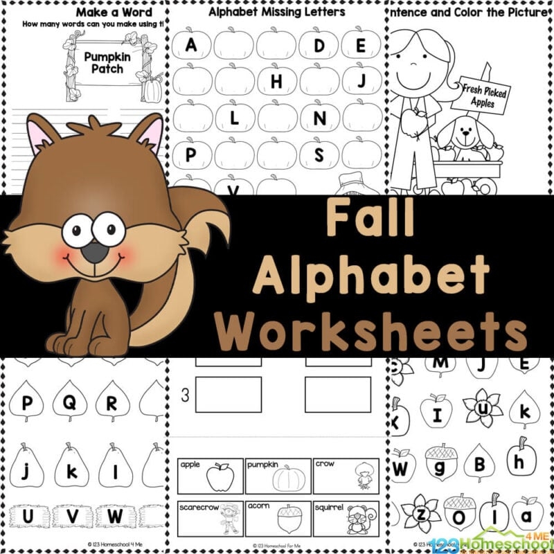 Free Kindergarten Alphabet And Number Worksheets