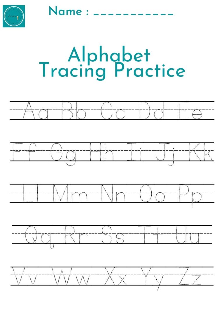 Free Printable Trace The Alphabet Letters Worksheet Teacha