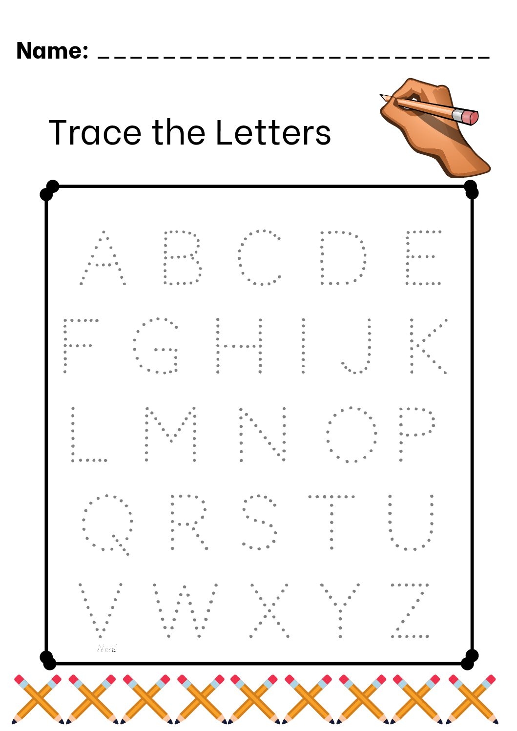 Tracing Alphabet Worksheets Pdf