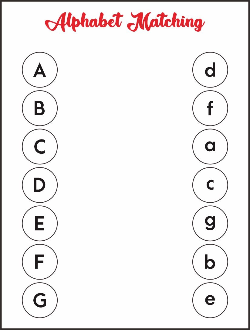 Fun And Educational Letter Matching Worksheets For Kids Engaging 