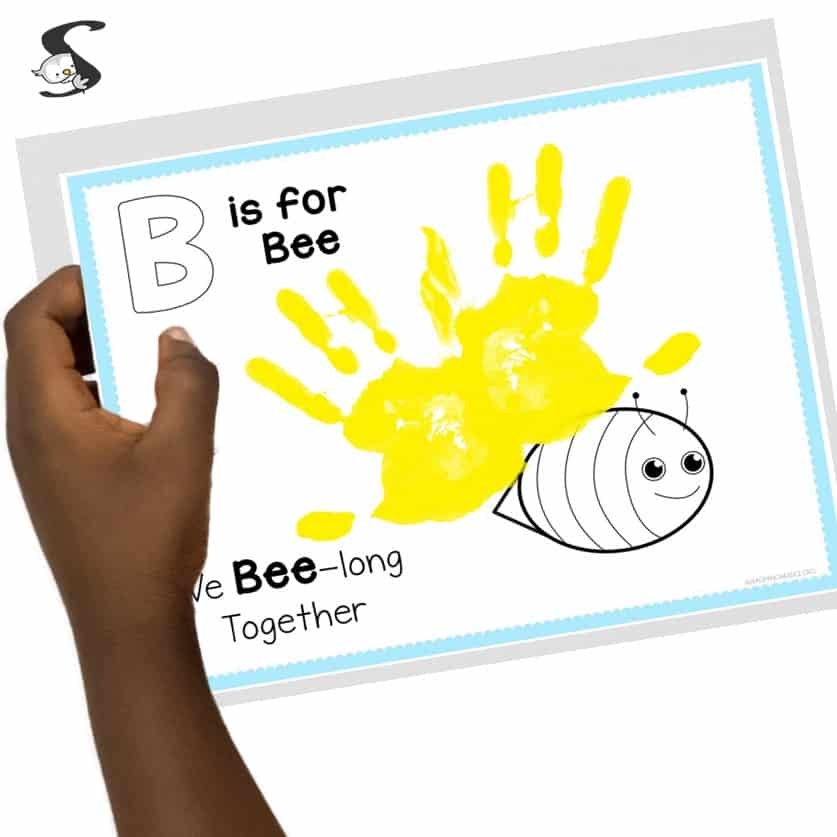 Preschool Alphabet Handprint Book Printable