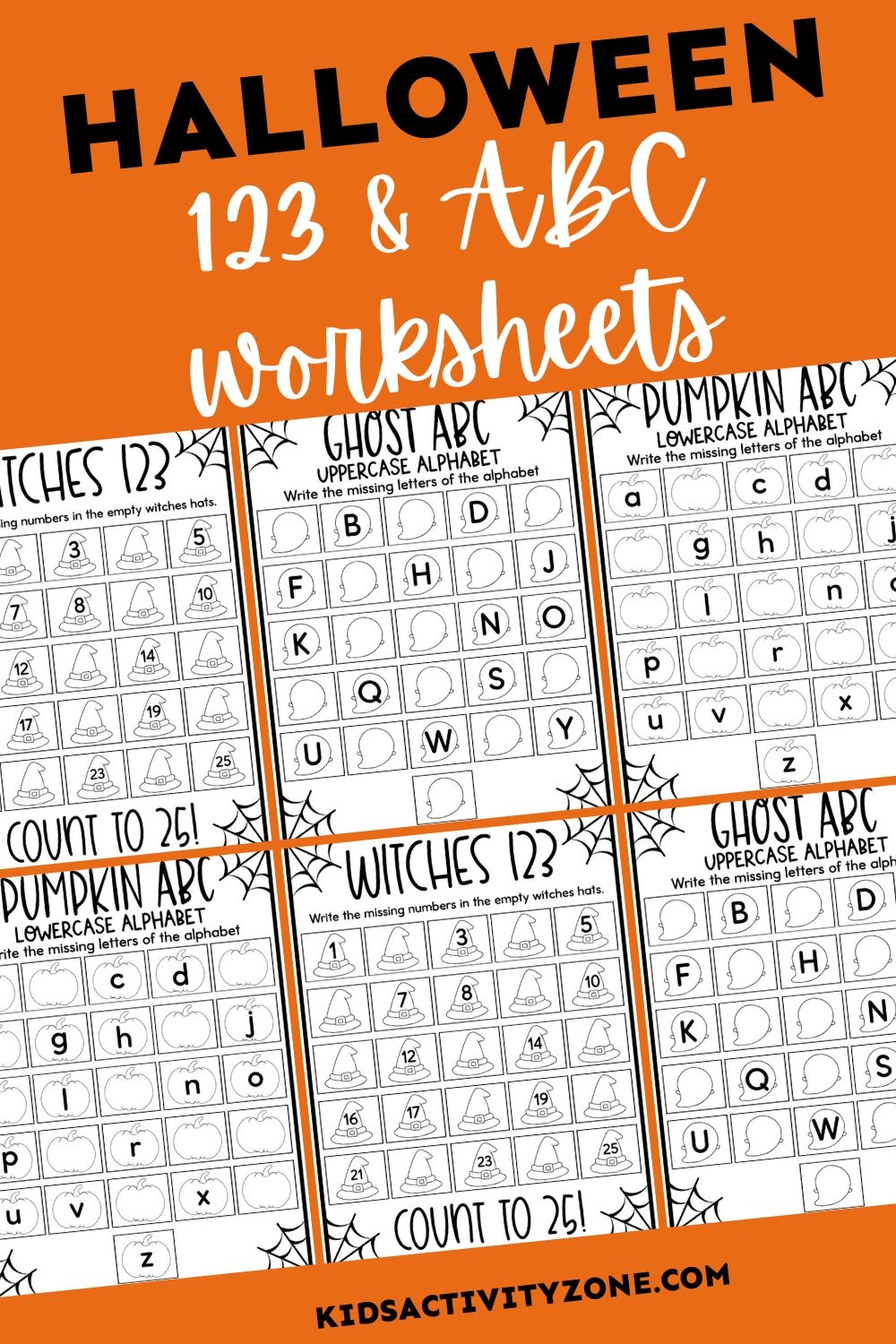 Halloween Alphabet Worksheets Free