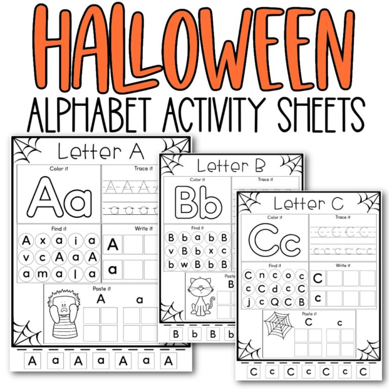 Halloween Alphabet Worksheets Parenting Kids And Teens
