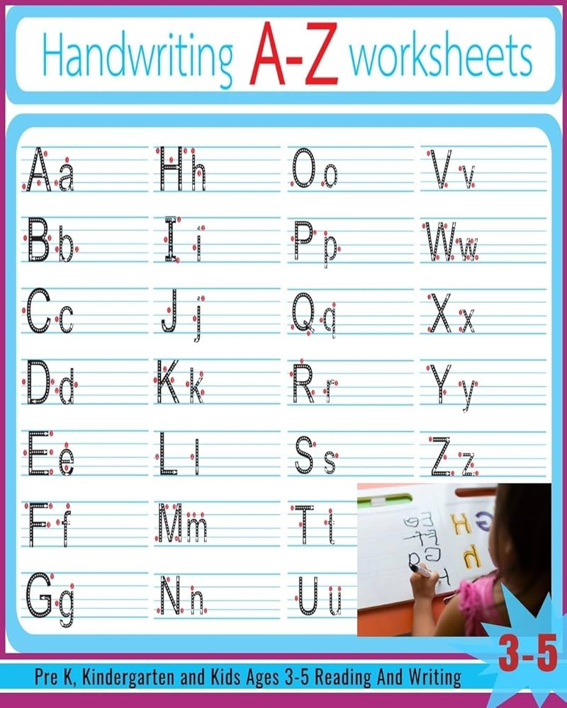 Handwriting A Z Worksheets Alphabet Tracing Letter Tracing Book Handwriting Practice Uppercase U0026 Lowercase Letter Writing Practice For Kids Ages 3 5 Preschoolers Pre K And Kindergarten Books Buzzed 9781708902827 Books Amazon ca