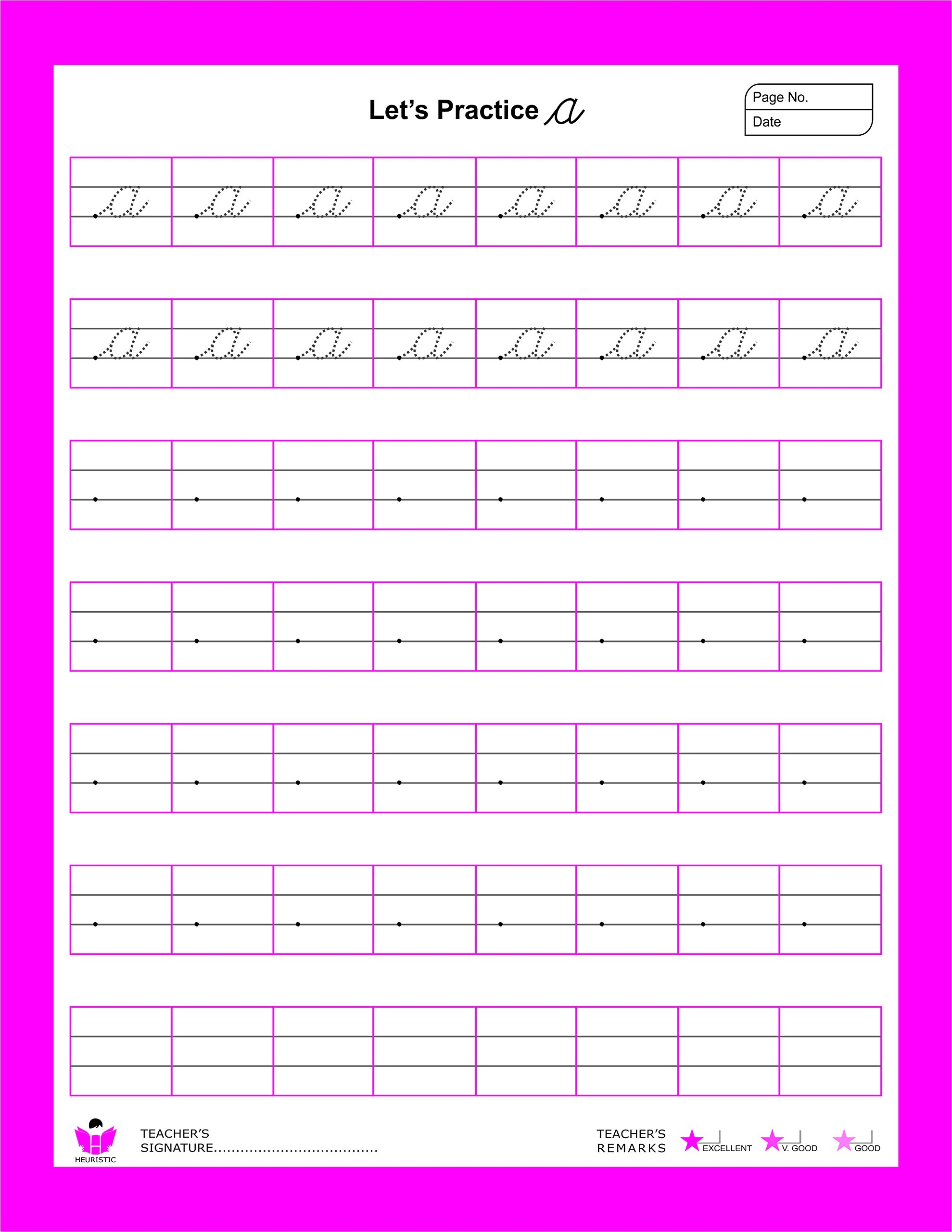 Heuristic Worksheet English Writing Cursive Letters Small 