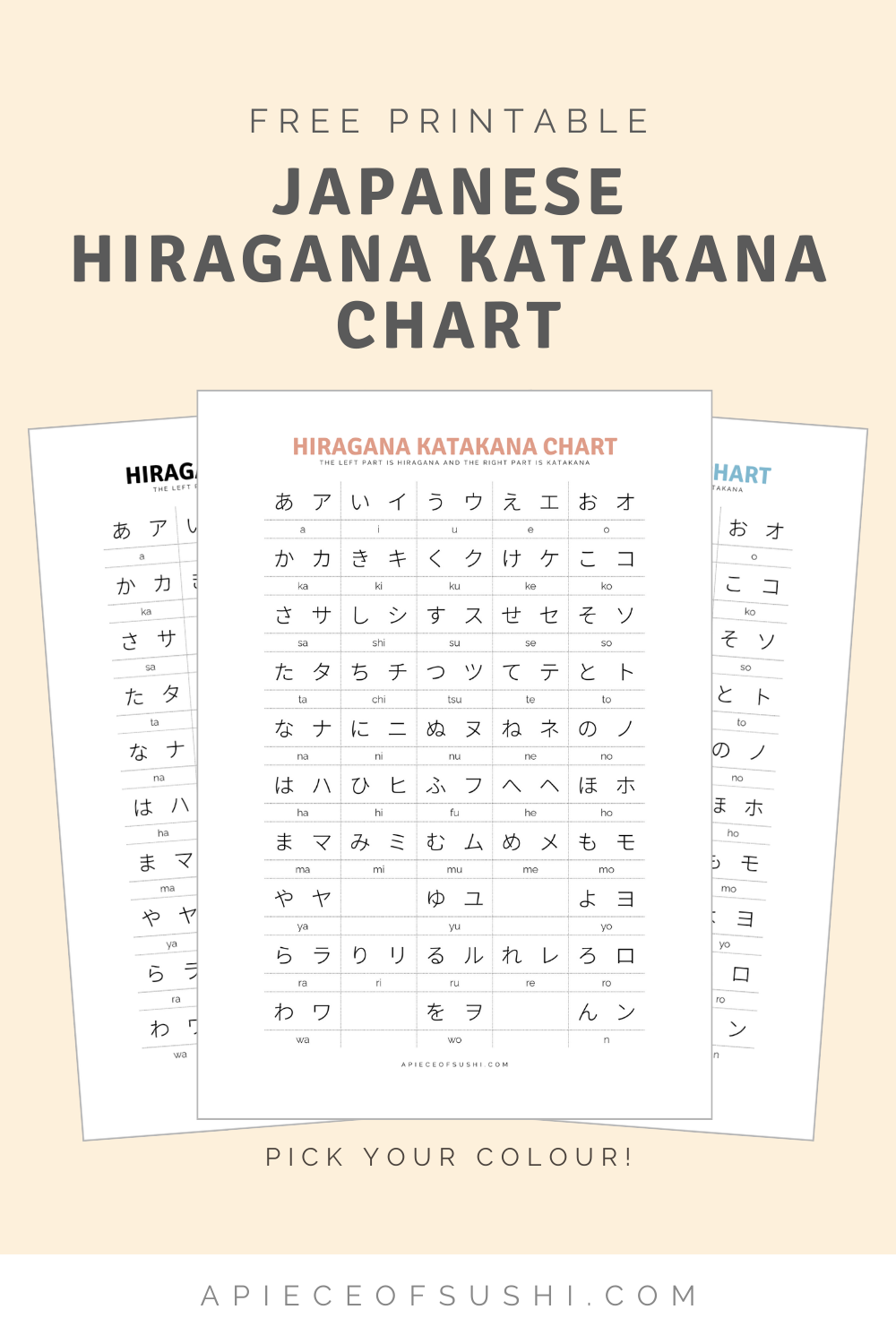 Japanese Alphabet Worksheet Pdf