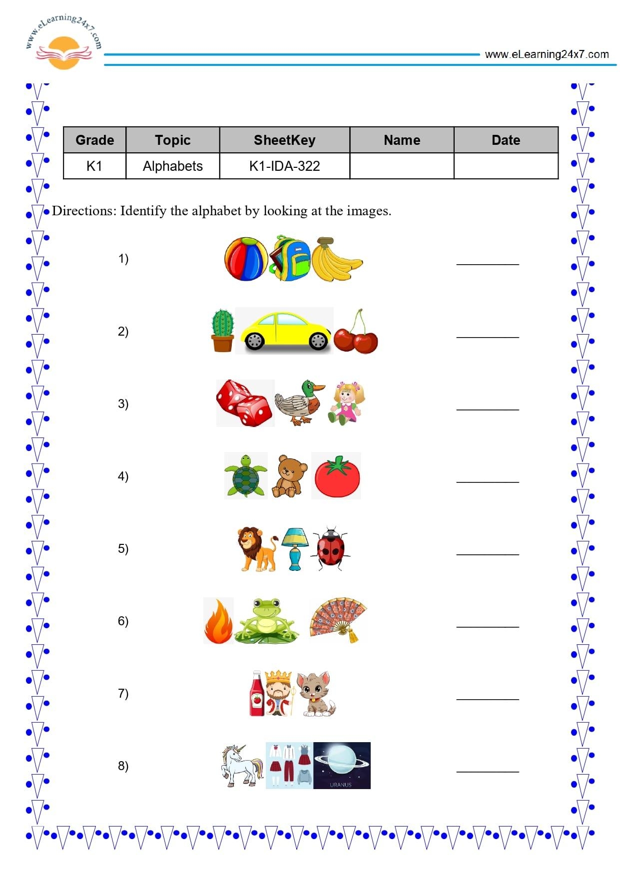 Identify Alphabet