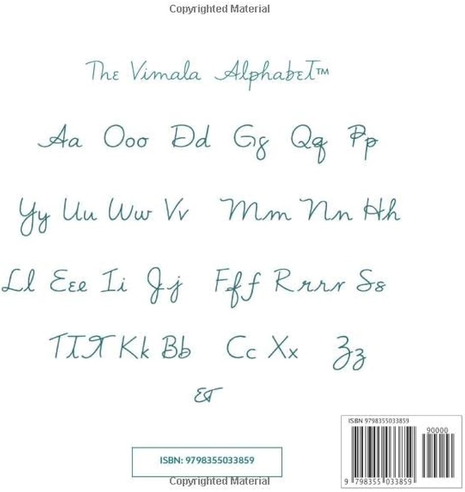 Introduction To The Letters Featuring The Vimala Alphabet Form In Handwriting Govorko Susan Amazon au Books