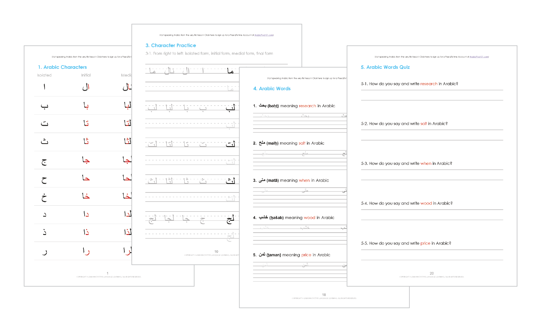 Learn The Arabic Alphabet With The Free EBook ArabicPod101