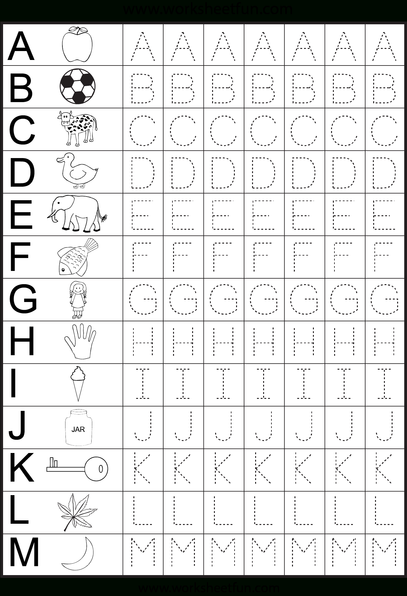 Learning The Alphabet Worksheets Alphabet And Number Worksheets