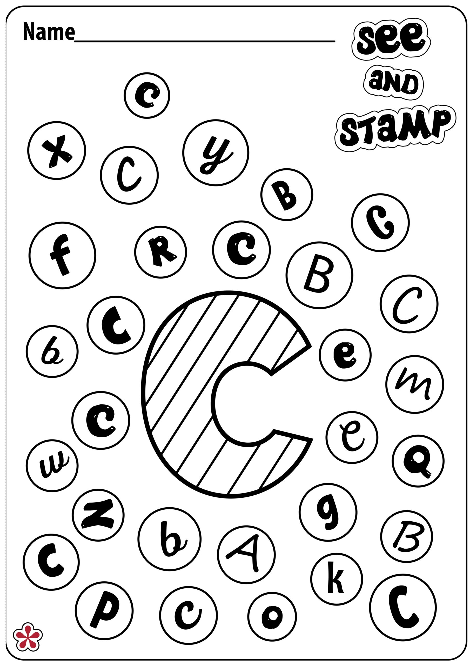 Alphabet Stamp Worksheet