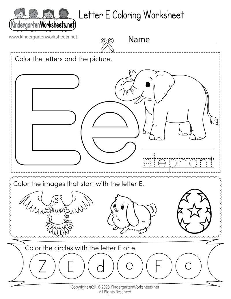 Childrens Printable Alphabet Worksheets