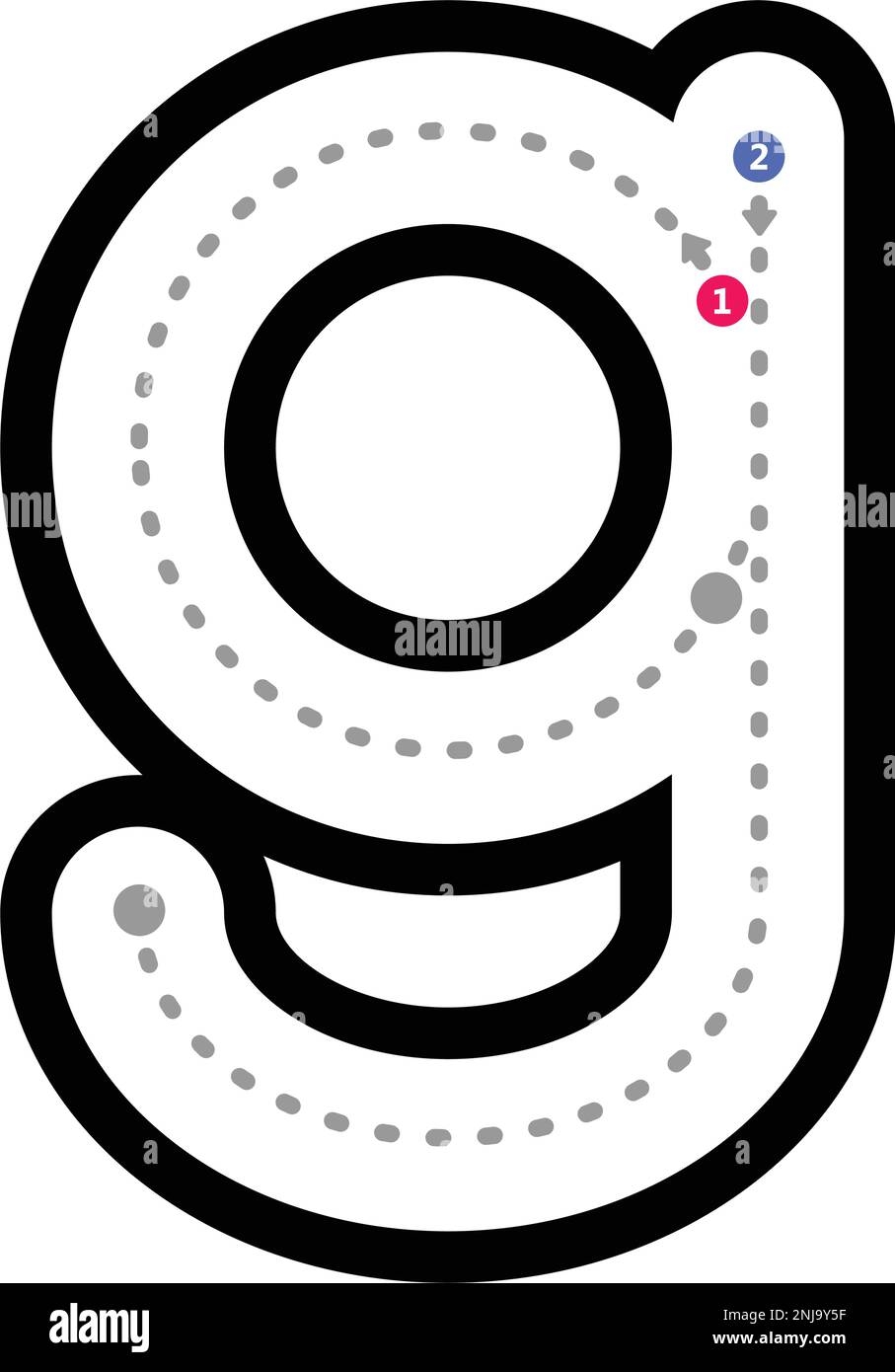 Letter G Tracing Hi res Stock Photography And Images Alamy