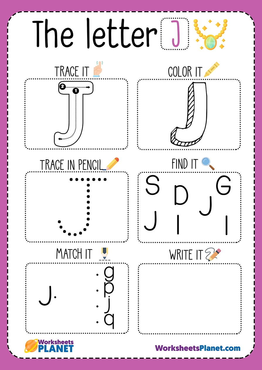 Alphabet J Worksheet