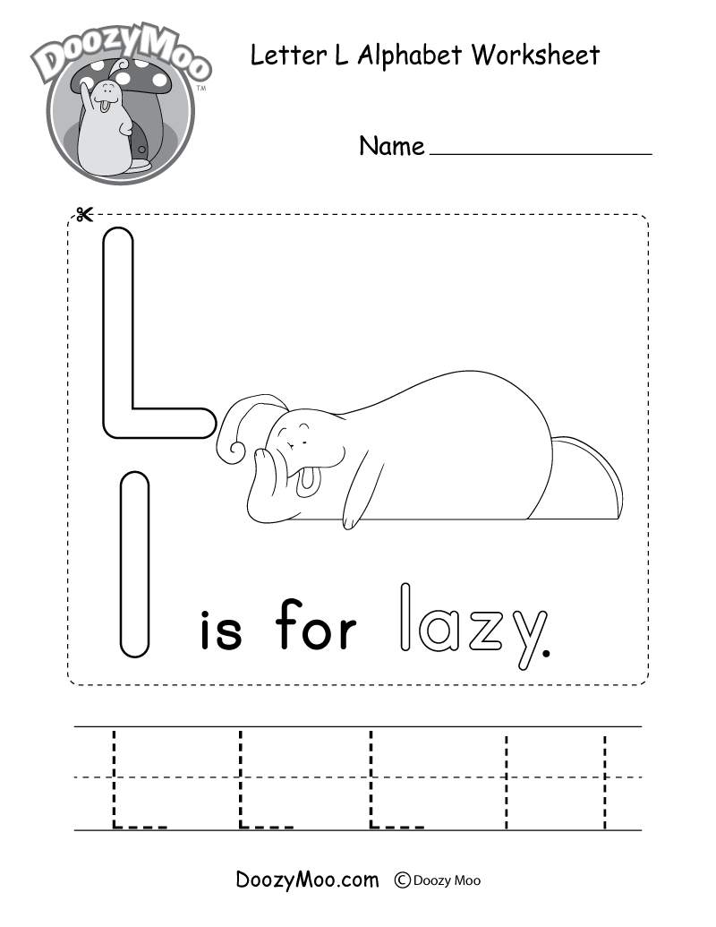 Alphabet L Worksheet