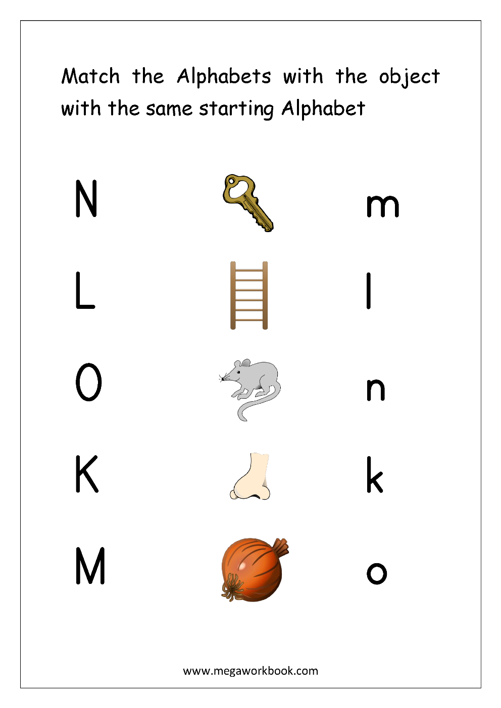 Letter Matching Worksheets Alphabet Matching Worksheets 