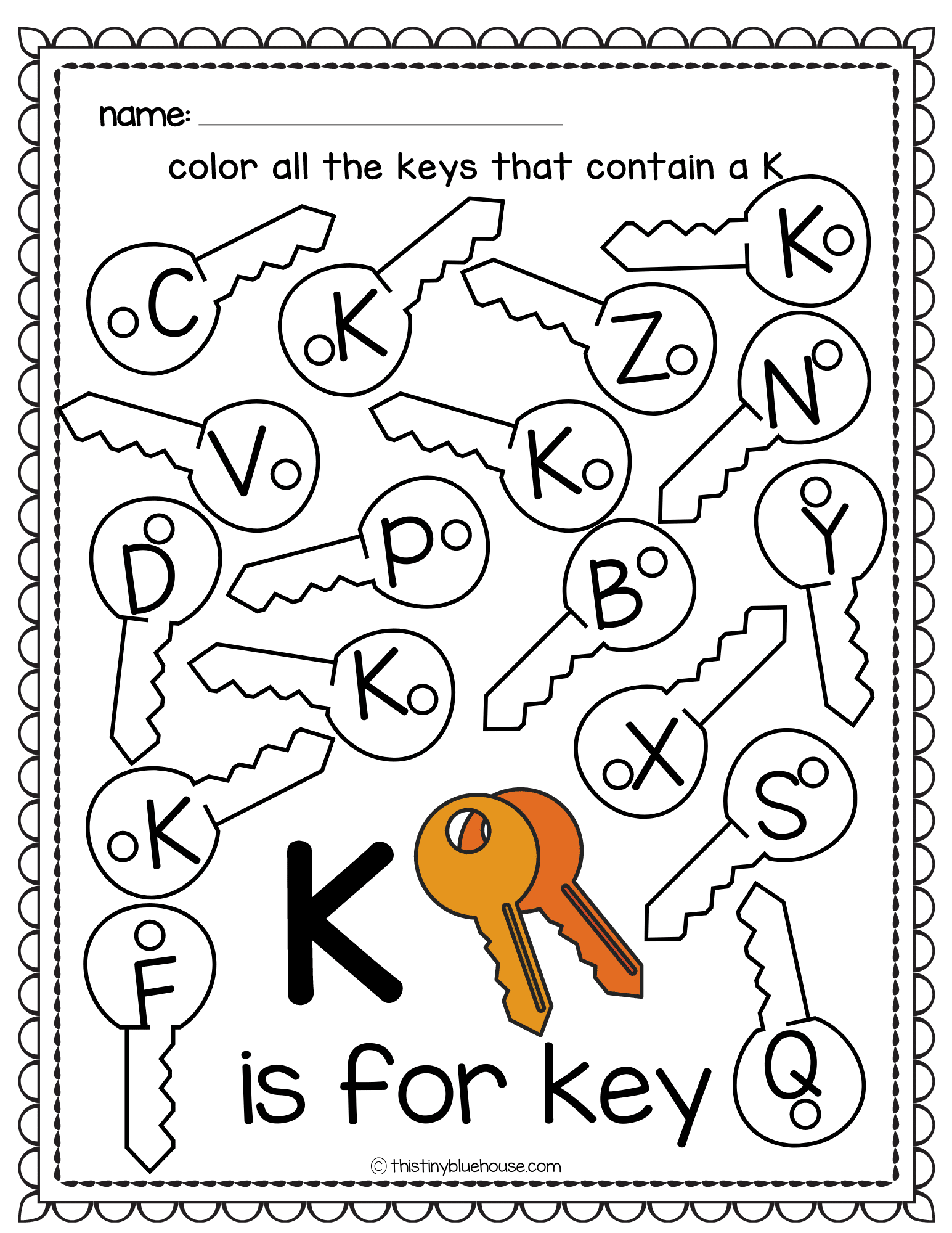 Letter Recognition Worksheets 26 Page Free Printable PDF Bundle This Tiny Blue House