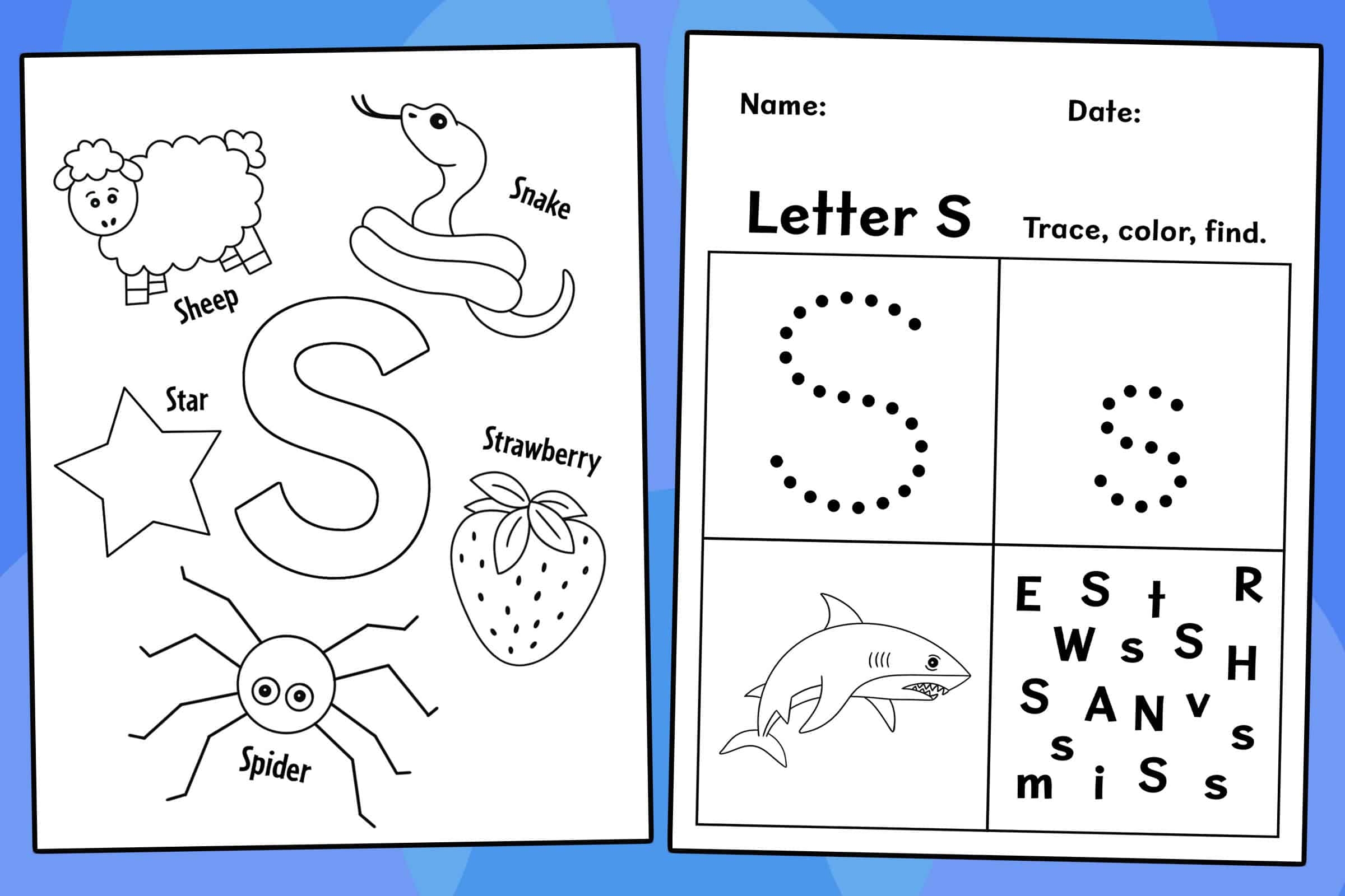Alphabet S Worksheet