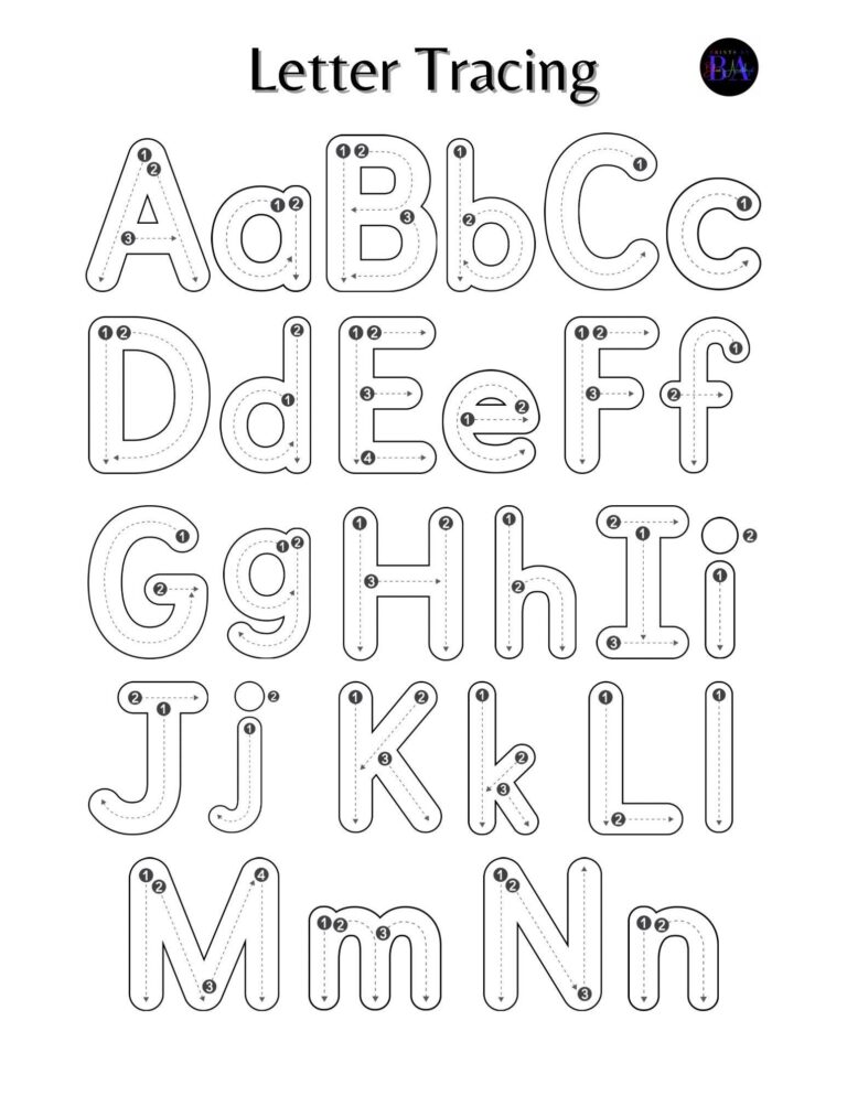 Letter Tracing Upper U0026 Lower Case